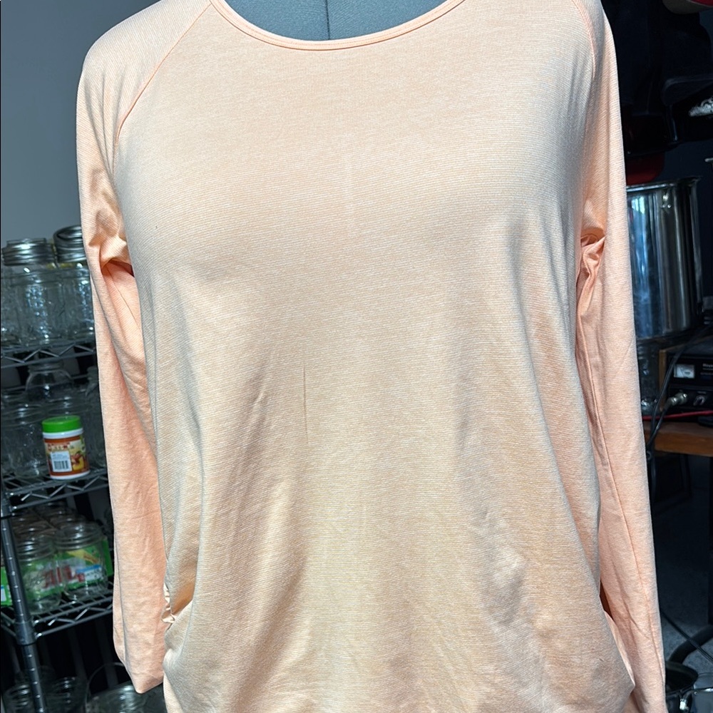 Peach Long Sleeve Women's Top